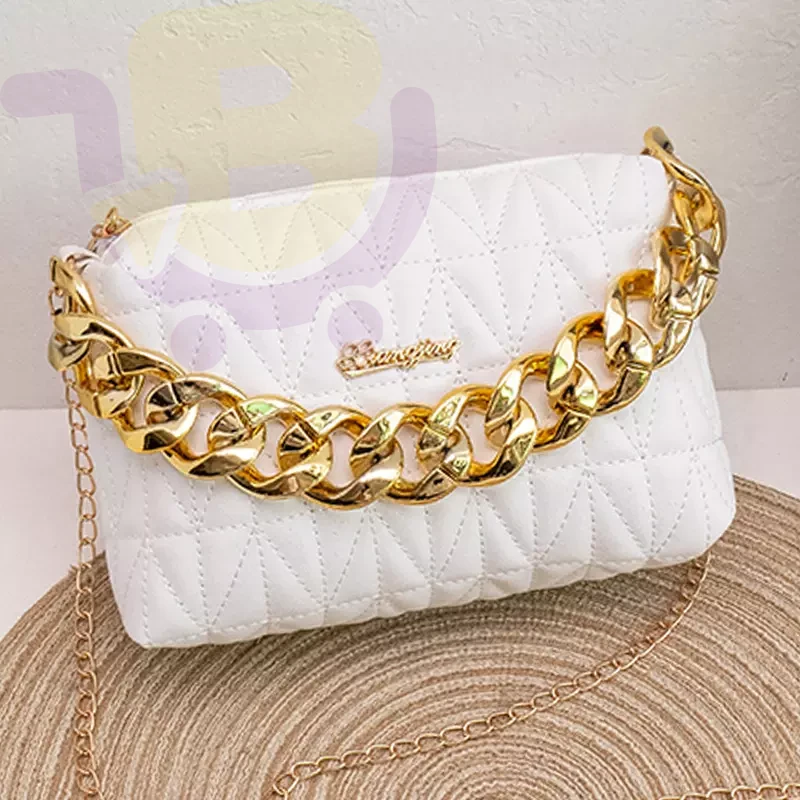 Golden Strip Hand Bag - Image 5